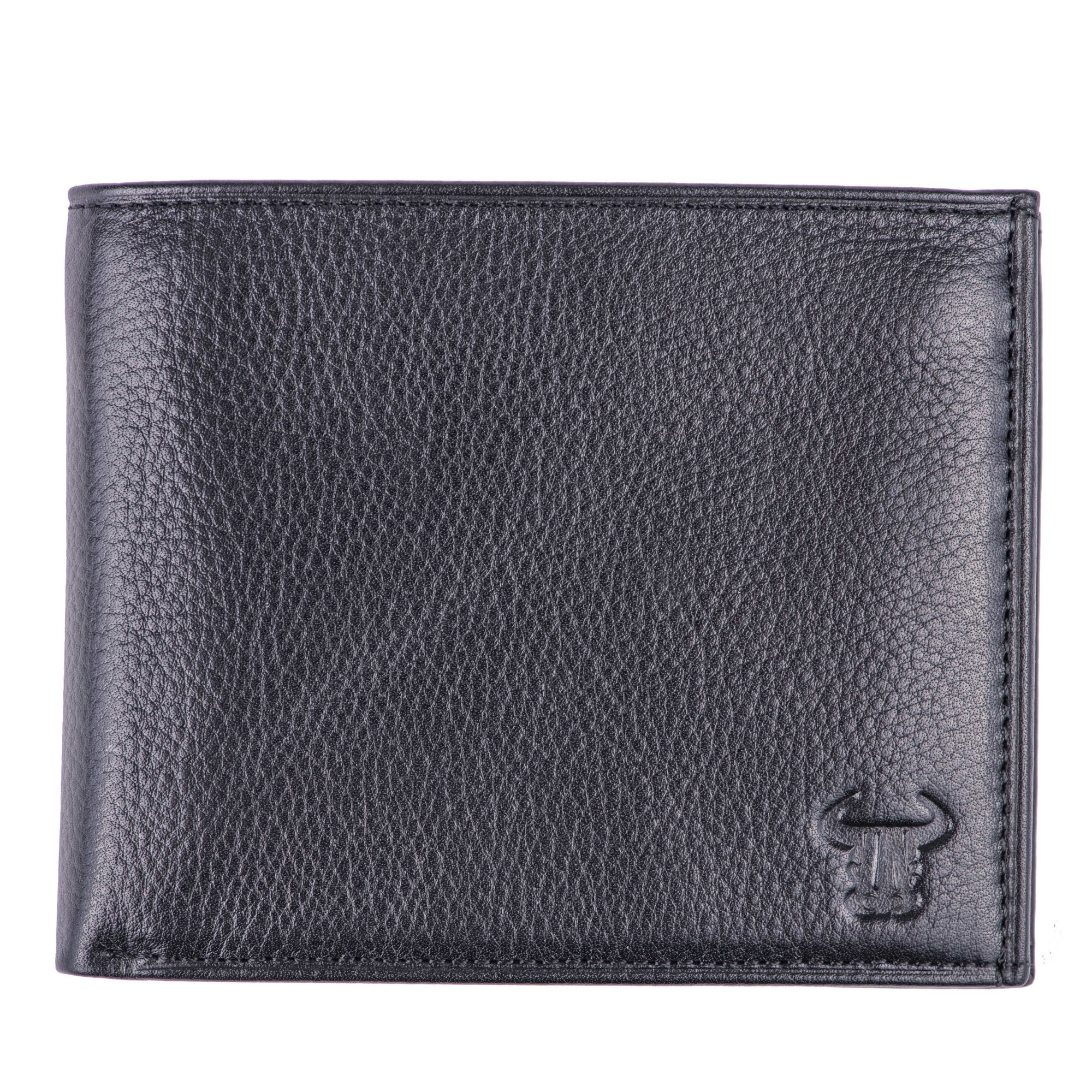 Portofel piele barbati ,Toro Nero, Red pocket