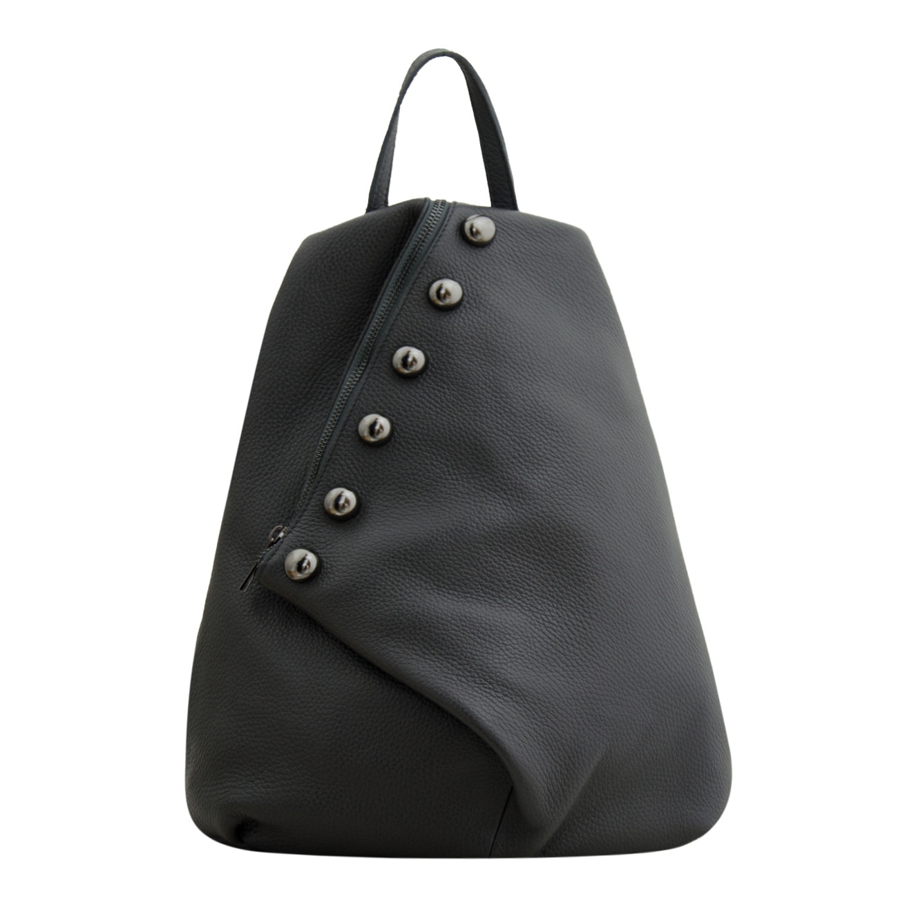 Rucsac de dama din piele naturala Eva Bags, Lori gri
