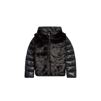 Geaca captusita de iarna cu blana, Sugar Squad, 9-10 ani, Neagra Geaca captusita de iarna cu blana, Sugar Squad, 9-10 ani, Neagra