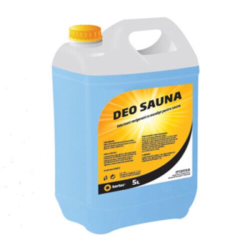 Odorizant revigorant cu eucalipt pentru saune,bai turcesti,spa-uri,dusuri cu aburi,DEO SAUNA,5L, concentrat 25 ml la 10 L de apa