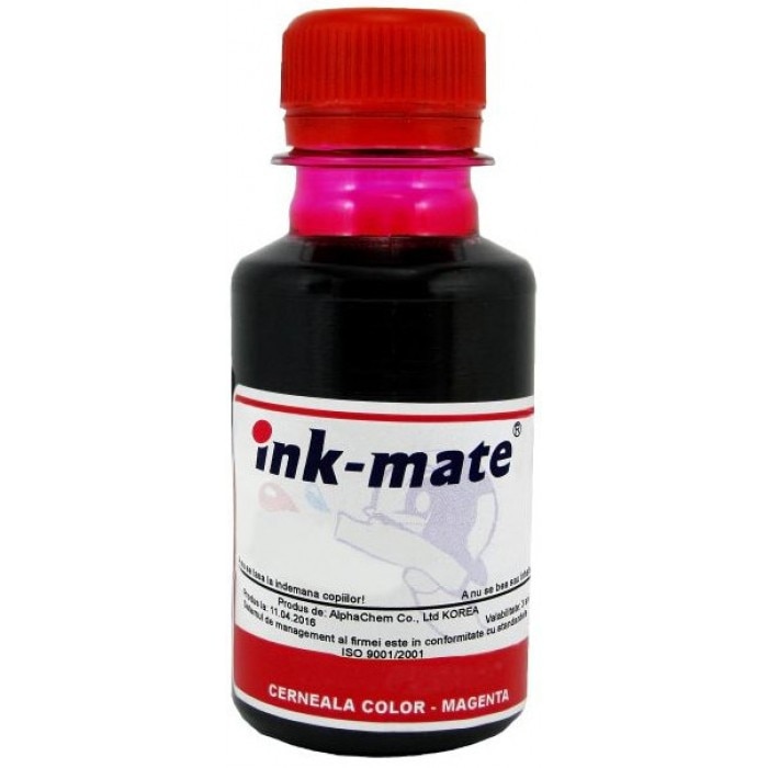 Flacon refill cerneala magenta dye Canon 100ml,Ink-Mate GI-490M