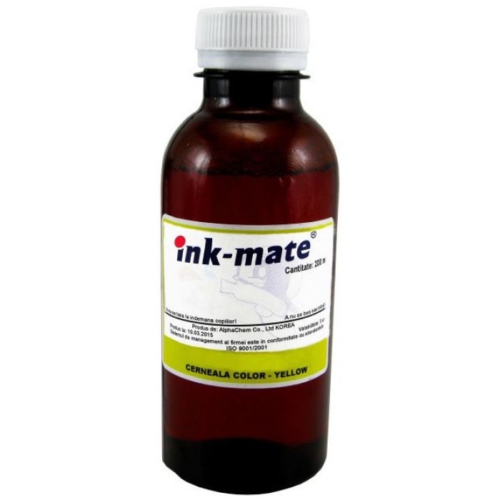 Flacon refill cerneala galben dye Epson 200ml,Ink-Mate C13T67344A (T6734)