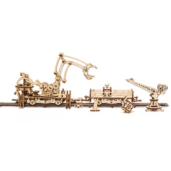 Puzzle 3D, UGEARS, Manipulator pe sine, buc Puzzle 3D, UGEARS, Manipulator pe sine, buc