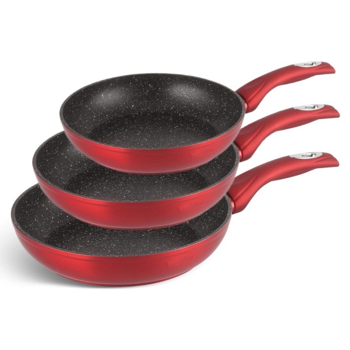 Set 3 buc tigai antiaderente cu triplu strat de marmura EB 4115 [CLONE]