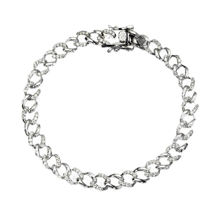 Bratara, argint 925, Songea, 190x6mm, 16.5cm