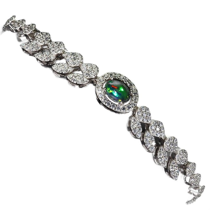 Bratara, argint 925, Songea, 17.78 cm, 70x8 mm