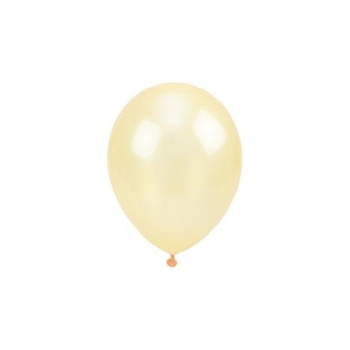 Baloane metalizate, ARPEX, crem, 30cm, set 100 bucati