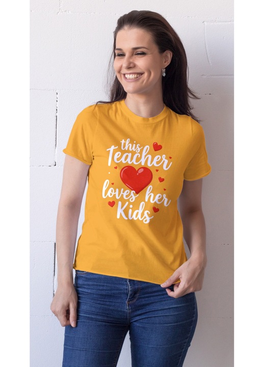 Unisex póló 100% pamut Back to school kollekció 25252, Sárga