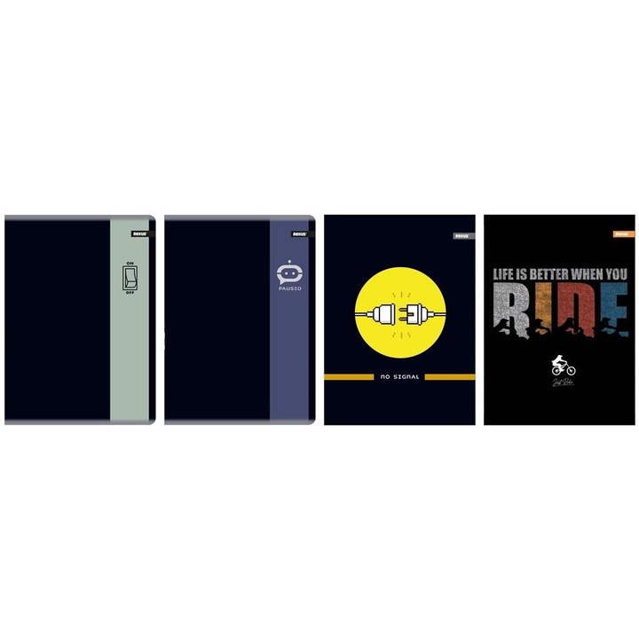 Beniamin 60K A5-ös füzet szett, modern grafikával, 5 darab, 70 g/m2, kockás