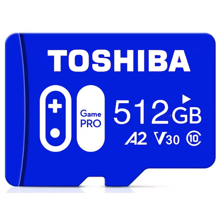 Карта памет MicroSDXC Toshiba 512GB, със SD адаптер, скорост на четене 100MB/s, водоустойчива и удароустойчива