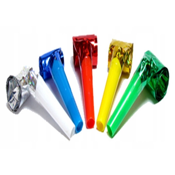 Set 6 Fluiere holografice, Party deco,multicolor