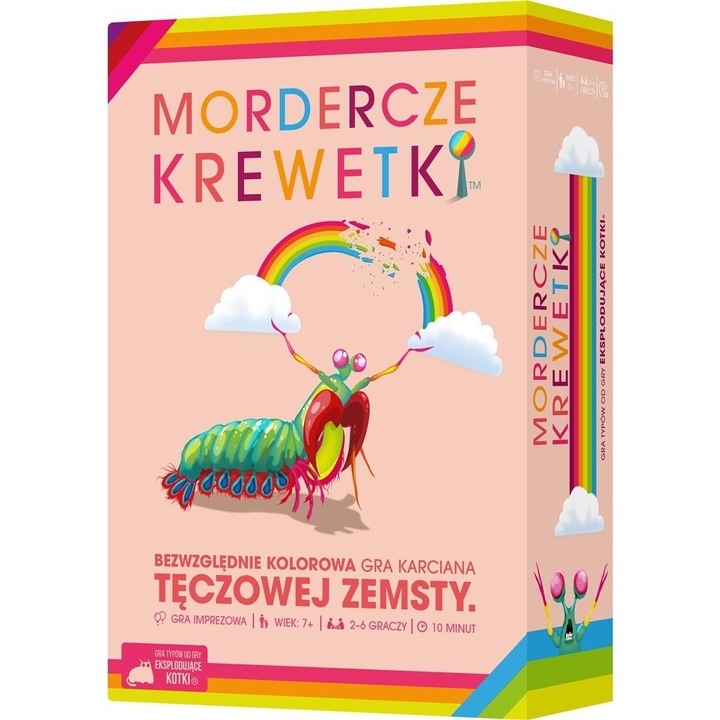 Joc de societate Mordercze Krewetki, REBEL, 105 carti, multicolor