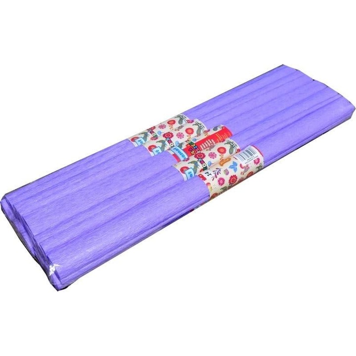 Schemat krepp papír, redőzött, 508×162 mm, lila, 1410 db