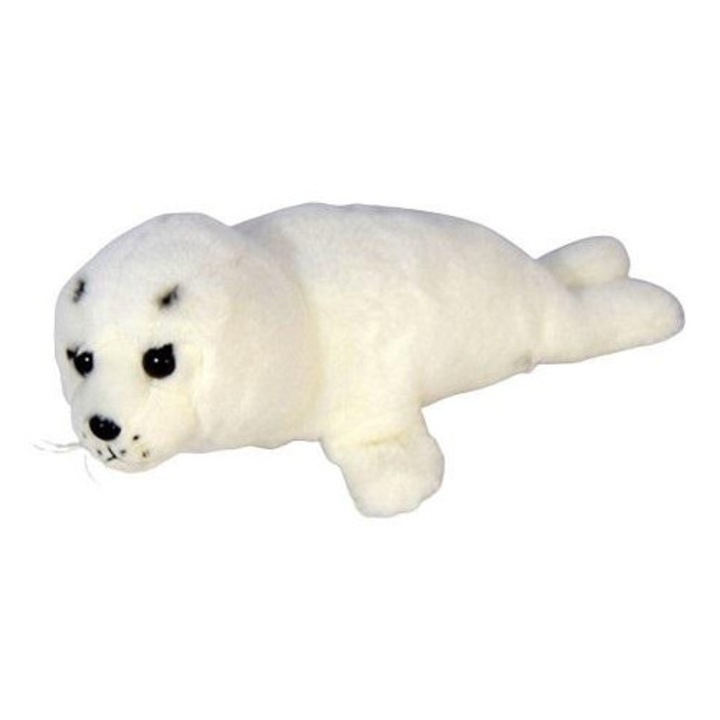 Плюшена играчка, DUBI, Тюлен, бяла, 38см