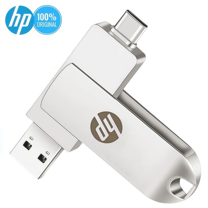 USB памет, HP, 2TB, USB 3.0, 100MB/s, Сребрист