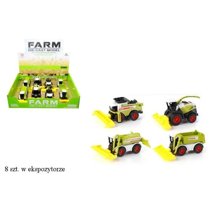 Játék építőipari gép, SWEDE, Kombájn MIX, fém, 3 év+