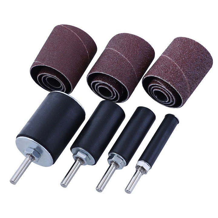 Set rola de smirghel pentru lustruire metalica si indepartarea ruginii, accesorii polizare si slefuire