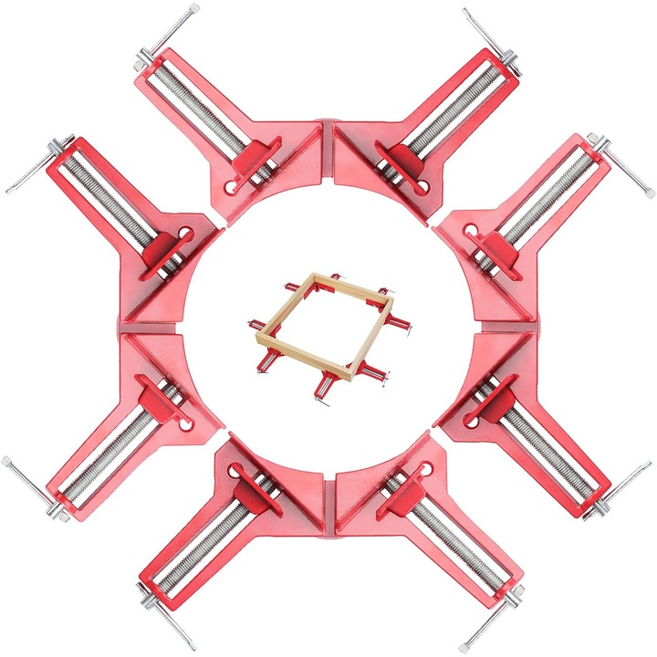 Set cleme de colt ajustabile 90 grade pentru lemn