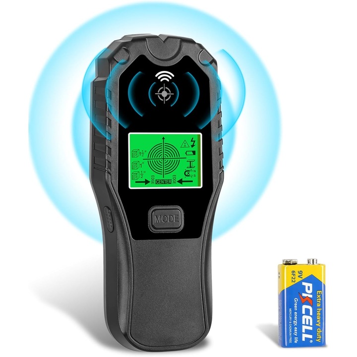 Detectoare de cabluri, detectoare de metal pentru perete, detectoare de grinzi, cu ecran LCD, set