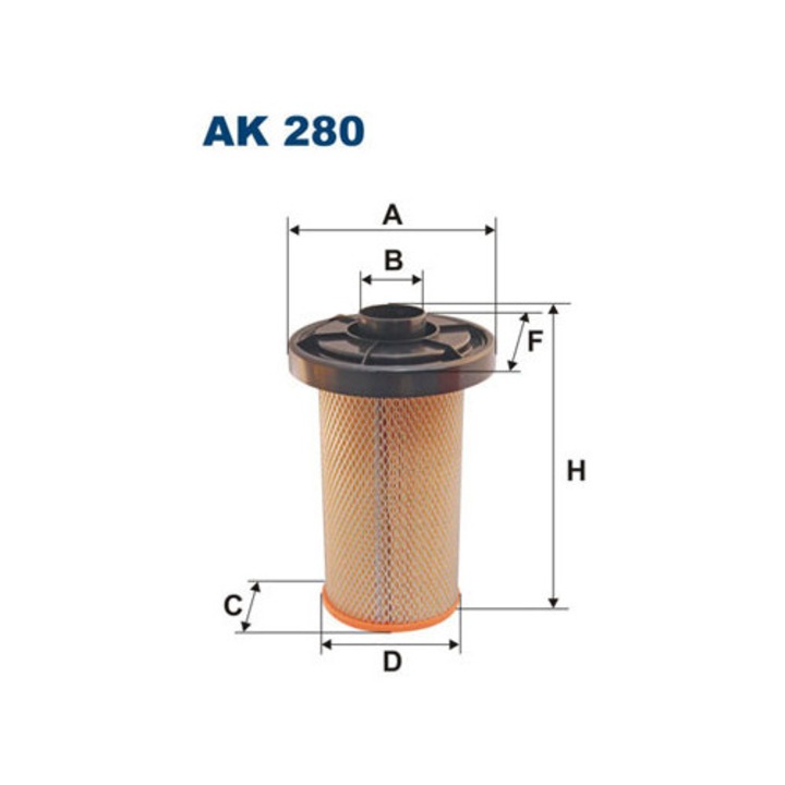 Légszűrő FILTRON AK280, 190x55mm, 140mm, 294mm