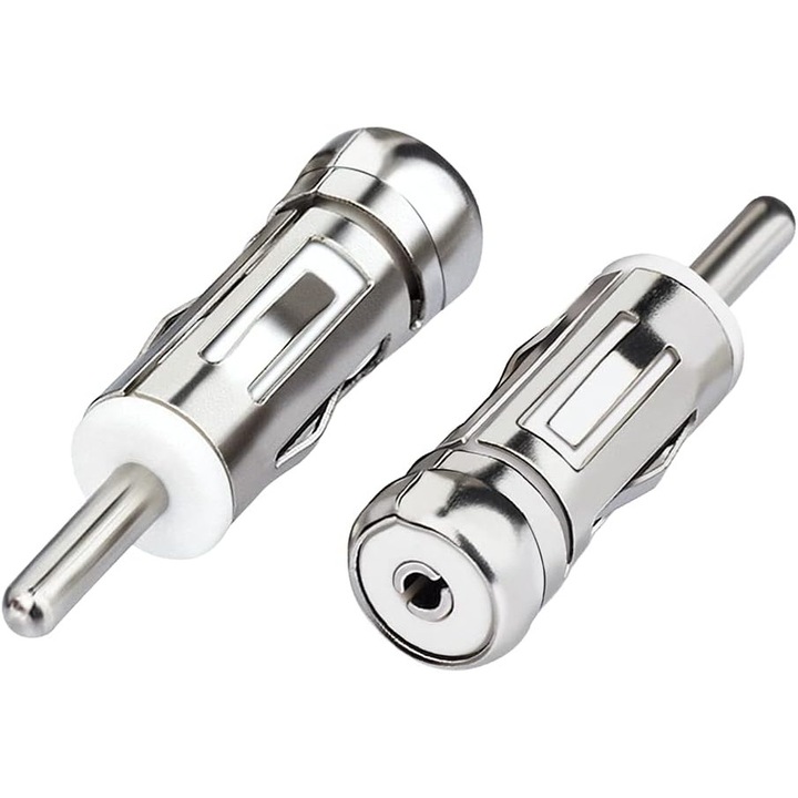 Adaptor antenă auto universal, 2 bucăți, ISO la DIN, pentru sistem audio auto