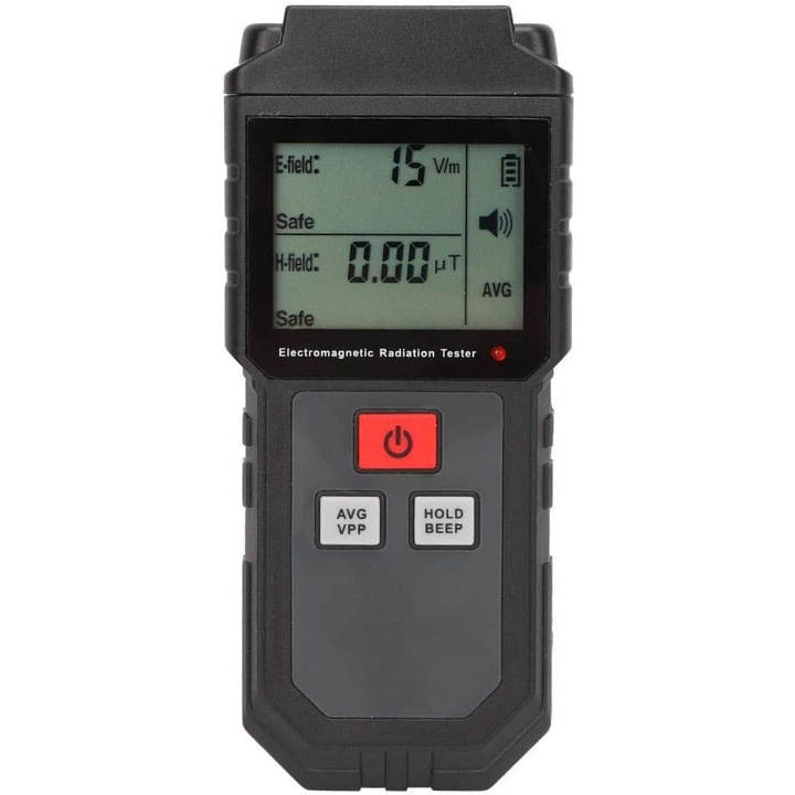 Detector digital de camp electromagnetic cu ecran LCD, senzor inteligent, alarma sonora si vizuala, utilizare variata