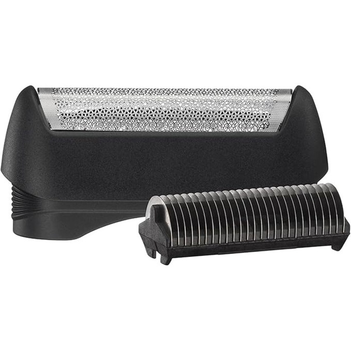 Cap de schimb pentru aparate de ras electrice, compatibil cu Braun Series 1, set de 2 bucati, inox, ABS