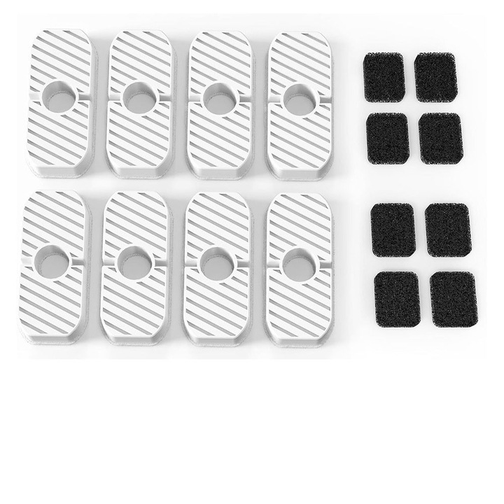 Set 8 cartuse de filtrare pentru fantana de apa pentru animale, filtrare multi-strat, dimensiuni standard