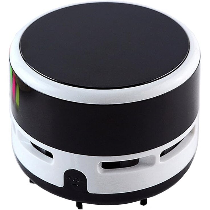 Aspirator portabil mini 2 piese negru 3V 2xAA