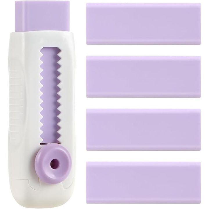 Radiera retractabila, rezistenta la rupere, fara reziduuri, dimensiune medie