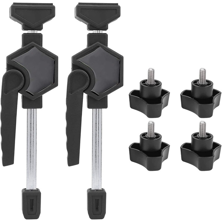 Set cleme rapide 2 piese, element de prindere ajustabil, pentru lucru cu lemnul