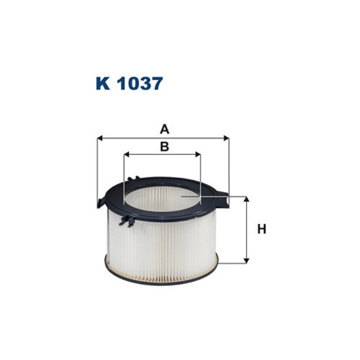 Utastérszűrő FILTRON K1037, 112x168mm, magasság 102mm, aktív szénnel