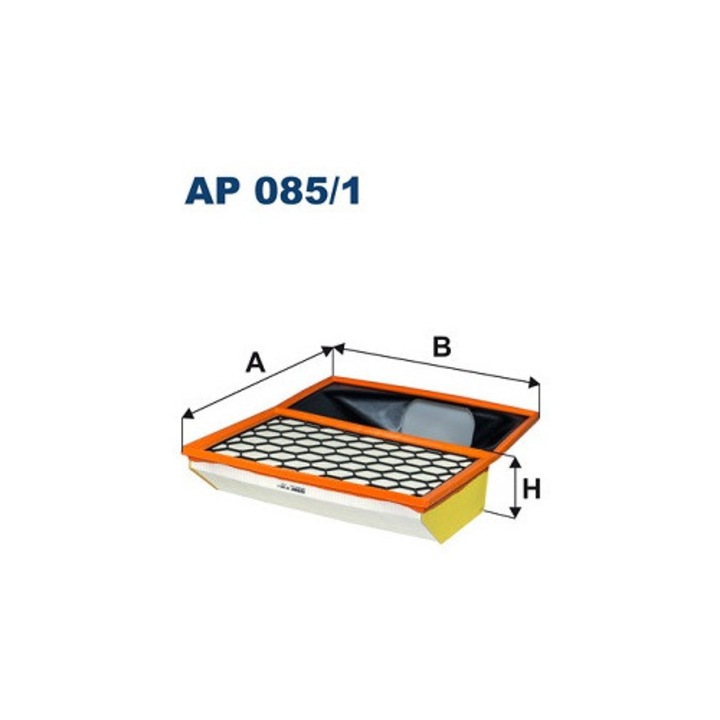 Légszűrő FILTRON IVECO 400x318x87mm