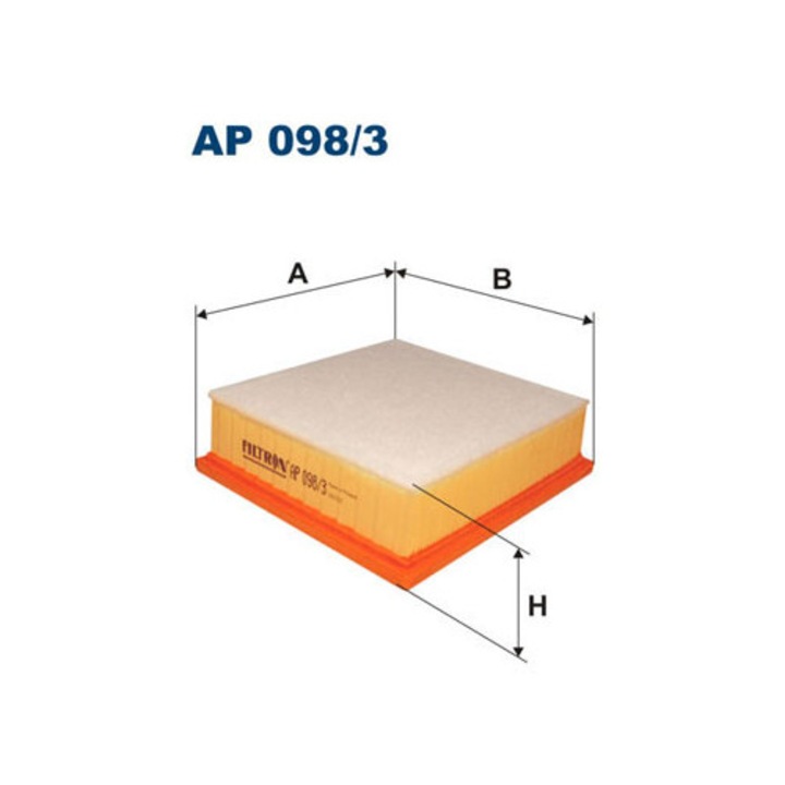 Légszűrő FILTRON AP098/3, 213x203x62mm, cserélhető