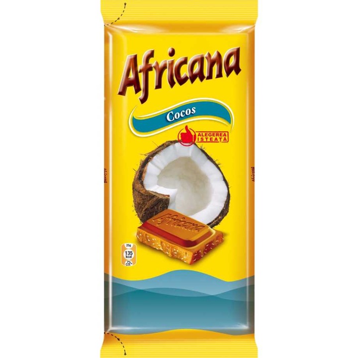 Pachet 6 x Ciocolata Africana cocos 80 g