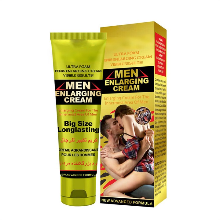 Крем за уголемяване на пениса, гел за сексуална стимулация, увеличава интимните части, подобрява ерекцията, предотвратява преждевременна еякулация, екстра голям, 50мл