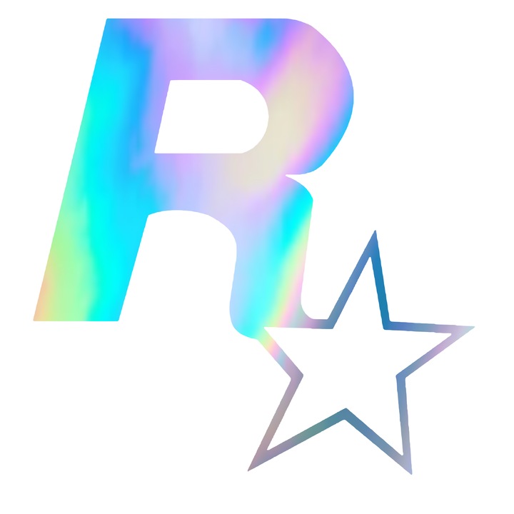 Sticker Rockstar, 15cmx10cm, pentru lipit pe Auto, Moto, Laptop, Tableta, Fereastra, Sticla, holografic