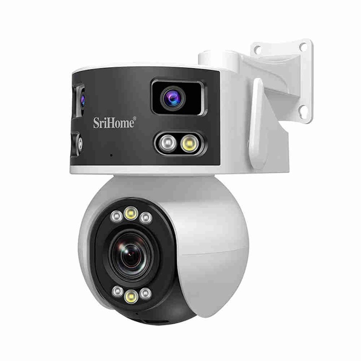Camera de Supraveghere WiFi Exterior SriHome SH055 – 8MP, Zoom Optic 5x, AI, full Color