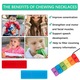 Szilikon rágóka nyaklánc (3 db-os szett) autista/ADHD-s gyermekeknek, rágójáték, nyakbarát
