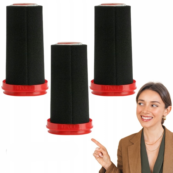 Комплект филтри за прахосмукачка, Bosch, 3 хигиенични микрофилтъра, високо качество на изработка, 3 дунапренови филтъра, превъзходно качество на материалите, 3 броя