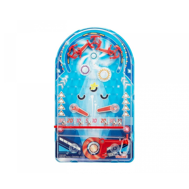 Mini Pinball, Simba Toys, joc de masă pentru copii, 3 ani+, dimensiuni compacte