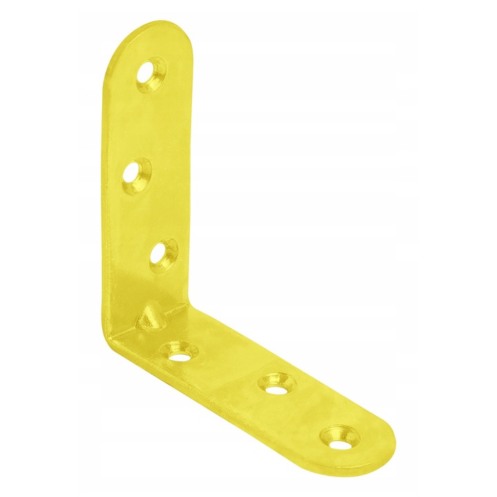 Set 50 Coltar Metalic, BKShop, Kw 8 / Kr 6, 60 mm x 60 mm x 20 mm x 2 mm, Otel Zincat, Rezistent La Rugina, Imbinarea Elementelor Din Lemn, Garantia Stabilitatii Structurii, Executie Preciza A Unghiurilor, 60 mm x 60 mm x 20 mm x 2 mm