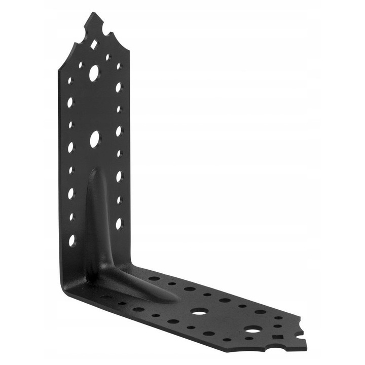 Set 10 Coltar Metalic, BKShop, 9, Material Tabla De Otel Zincat, Vopsit Electrostatic, Tip Unghi Cu Indoitura, Rezistenta La Coroziune Zincat, Unghi De Inclinare 90 De Grade, 165 mm x 165 mm x 65 mm x 2, 5 mm