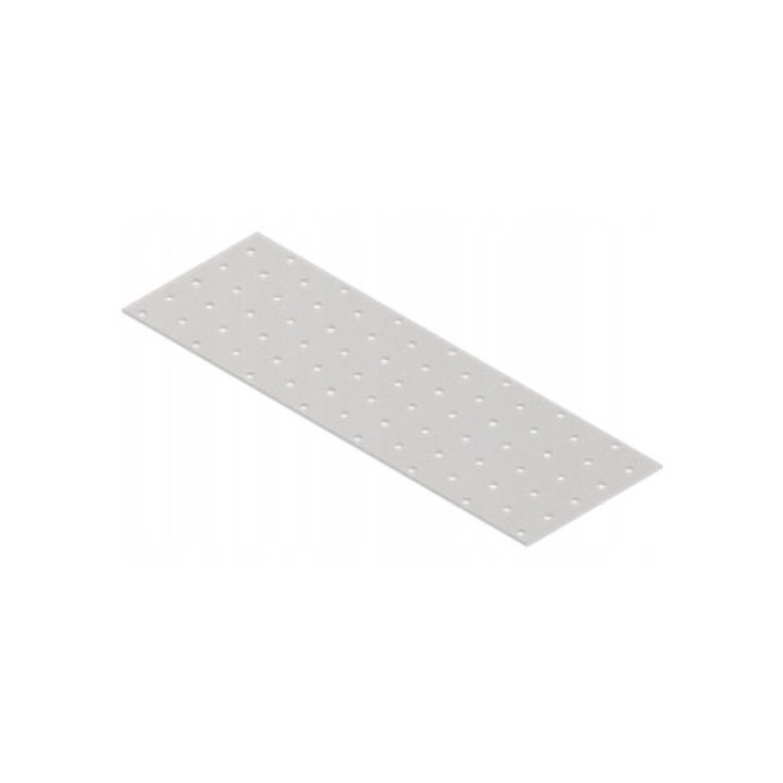 Set 25 Placa Perforata, BKShop, Pp15 / Pp26, Produsul Respecta Normele Europene Si Este Marcat Cu Semnul Ce, Otel Gros Zincat, Pentru Conectarea Suprafatelor Mari, Versatilitate In Montaj, Calitate Certificata, 100 mm x 300 mm x 2 mm