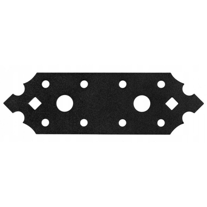 Set 10 Conector Plat, BKShop, Sdlp1, Otel Structural, Pentru Conexiuni In Acelasi Plan, Montaj Simplu Si Rapid, Capacitate De Incarcare Mare, 40 mm x 100 mm x 2, 5 mm