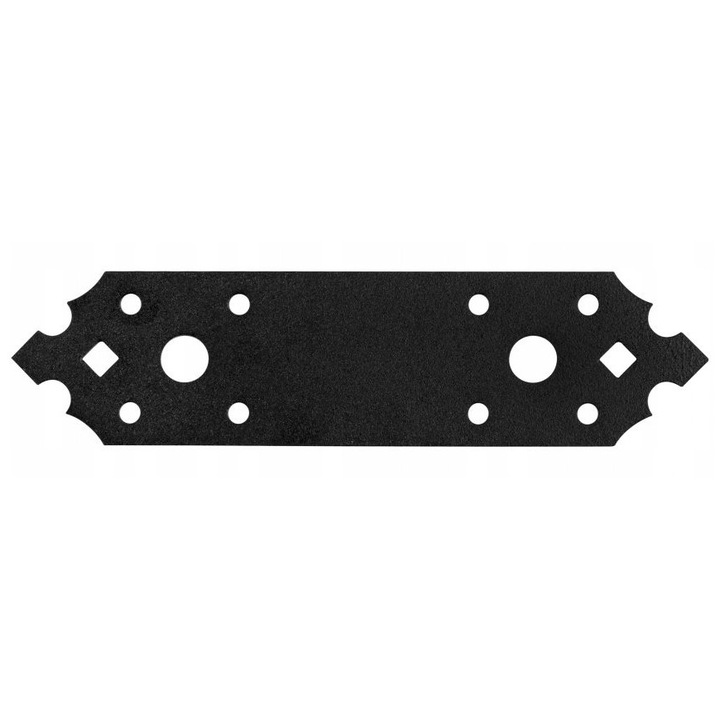 Set 10 Conector Plat, BKShop, Sdlp3, Otel Structural, Pentru Conexiuni In Acelasi Plan, Montaj Simplu Si Rapid, Capacitate De Incarcare Mare, 130 mm x 40 mm x 2, 5 mm