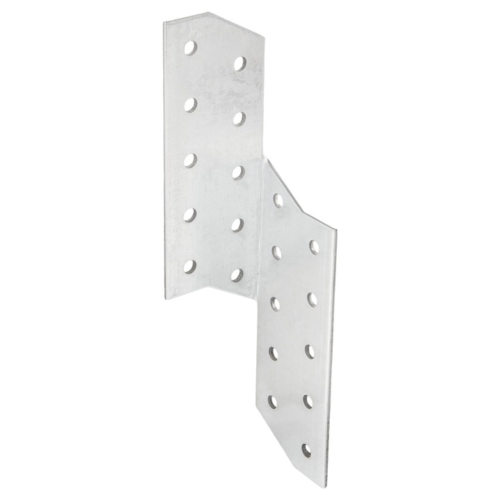 Set 50 Conector Pentru Capriori, BKShop, Lk2, P, Otel Zincat, Rezistenta La Coroziune Ridicata, Usurinta In Montaj, 170 mm x 40 mm x 2 mm