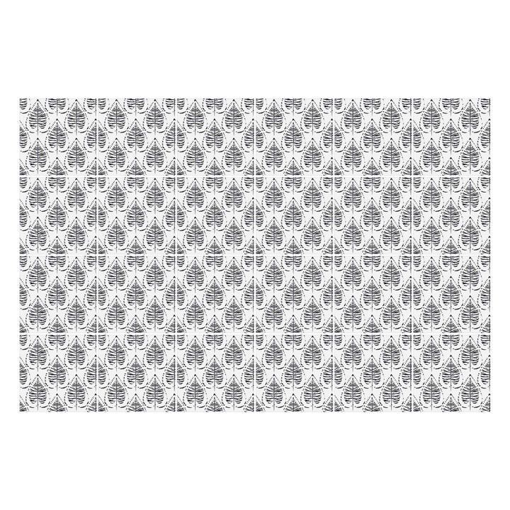Csempe matrica, Wallfluent, Leveles formák motívuma, Fekete, 20x20 cm, 24 darab, Dekorációs, 010140070290000033472