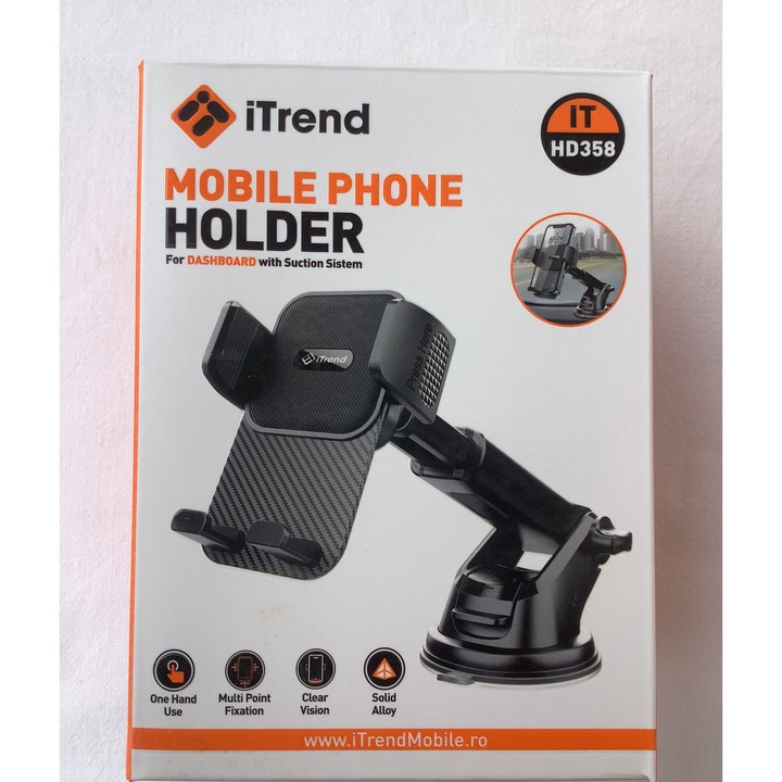 Suport Telefon cu Ventuza iTrend HD 358