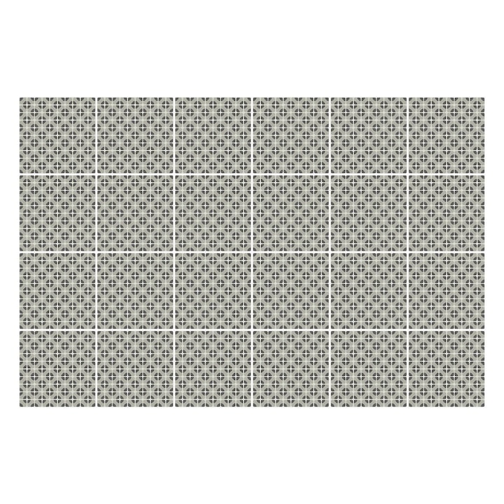 Autocolante pentru gresie, Wallfluent, Stele incrucisate, Gri, 10x10 cm, 24 bucati, Decorative, 010140070180000057175